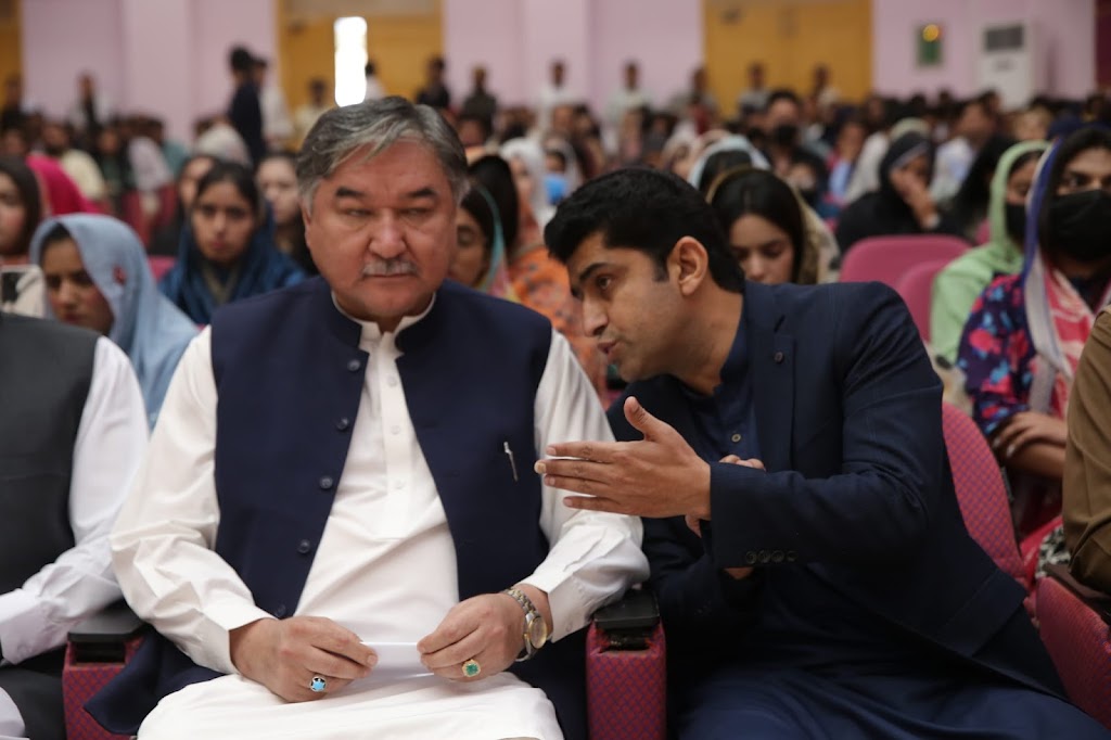 Director of Youth Affairs, Mr. Abbas Ali Khosa, Providing Key Insights about the National Youth Summit to Minister of Youth Affairs Director of Youth Affairs, Mr. Abbas Ali Khosa, Providing Key Insights about the National Youth Summit to Minister of Youth Affairs